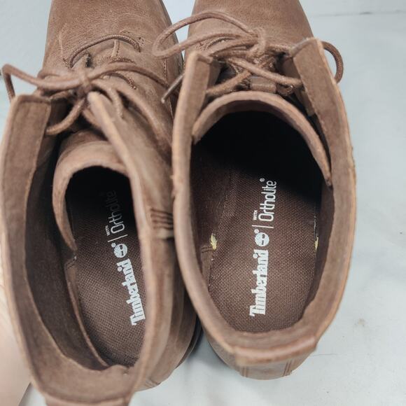 Timberland Beckwith Brown Full Grain Leather Lace Up Chukka Ankle Boots 7.5 - Picture 6 of 11